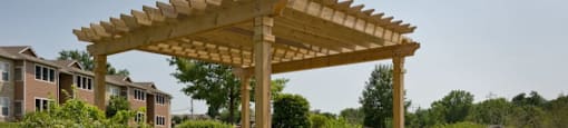 Luxury grilling station and pergola at Timber Lakes at Red Bridge, Kansas City, 64137