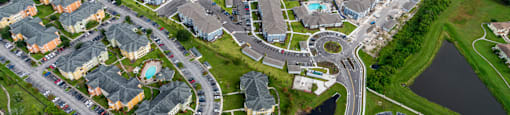 Aerial of Academy Park Apartments