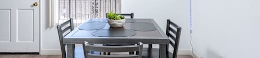 Furnished dining room