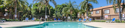 the swimming pool at our apartments