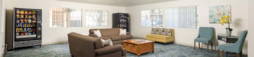 the preserve at ballantyne commons community room with couches and chairs