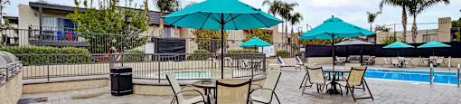 take a dip in the pool at the enclave at woodbridge apartments in sugar land, tx