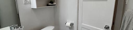 a small bathroom with a toilet and a sink
