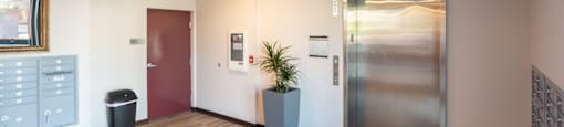a hallway corner in apartments for rent in Van Nuys