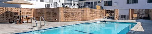 the swimming pool at the ace hotel anaheim convention center