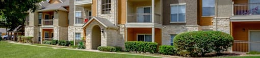 our apartments are located in the community with lush green grass