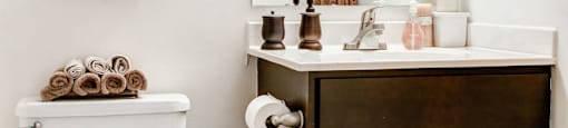 bathroom with updated materials