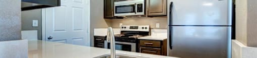 kitchen with double sink