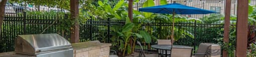 outside grill area