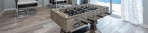 the preserve at ballantyne commons conference room with foosball table and chairs