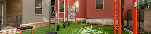 playgrounds at the grove at at  The Can Plant Residences at Pearl, San Antonio, TX 78215