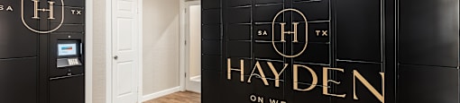 Package Locker at Hayden on West Ave, San Antonio