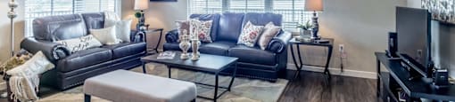 living room area of an apartment at sandstone crossing