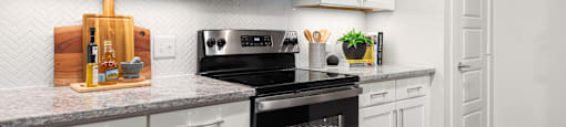 example kitchen at ironridge at hill country village apartments