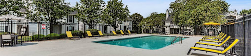 the swimming pool at our apartments