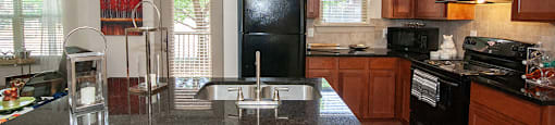 Large Kitchen with island at Centennial Place in Atlanta, Georgia