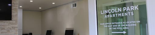 Office at Lincoln Park Apartments, Corona California