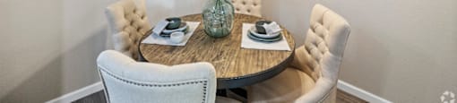 Dining Space at The Oaks Apartments, Upland