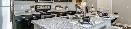 Designer Granite Countertops at The Landings Apartments, Nebraska
