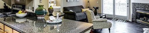 Breakfast bars at The Larimore Apartments, Omaha, Nebraska