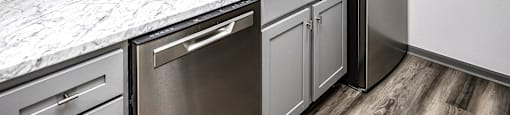 Kitchen  at Deer Park Apartments in Council Bluffs, IA