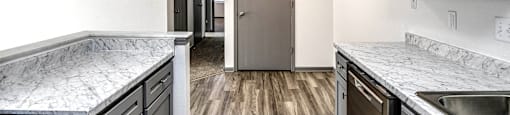 Kitchen at Deer Park Apartments in Council Bluffs, IA