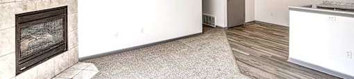 Living Room at Deer Park Apartments in Council Bluffs, IA