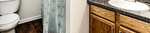 Bathroom at The Larimore Apartments, Omaha, Nebraska