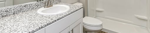 Bathroom With Bathtub at Sandstone Villas Apartments, Omaha, Nebraska
