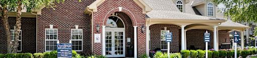 Clubhouse Exterior at The Landings Apartments, Nebraska