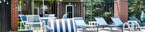 Swimming pool at The Landings Apartments, Bellevue, Nebraska