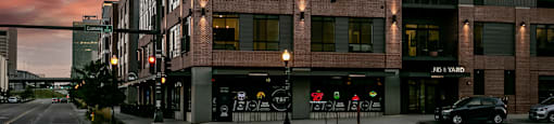 Elegant Exterior View at 1415 @ The Yard, Omaha, NE, 68102