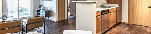 Open Concept Apartments with Natural Light  at Tiburon View Apartments, Omaha, NE