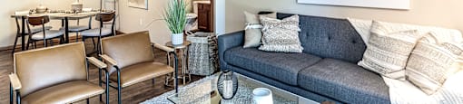 Living Room with Natural Light  at Tiburon View Apartments, Omaha, NE