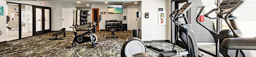 Fitness studio  at Arbor Glen Apartments in East Lansing, MI near Michigan State University.