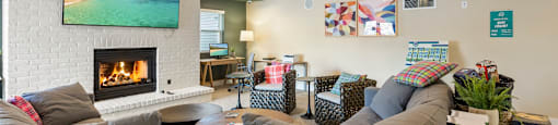 Clubhouse at Arbor Glen Apartments in East Lansing, MI near Michigan State University.