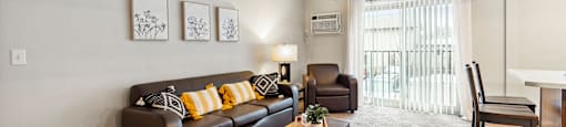 Spacious Living room in East Lansing Apartments near Michigan State University | Beechwood