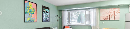 Spacious Living Room in East Lansing Apartments near Michigan State University | Glenwood