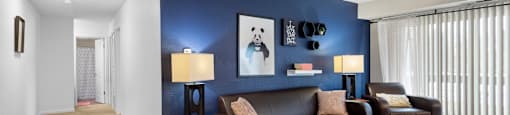 Spacious Living Room in East Lansing Apartments near Michigan State University | Glenwood