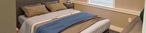 Spacious bedroom at Heritage Place Apartments in Grand Rapids, MI
