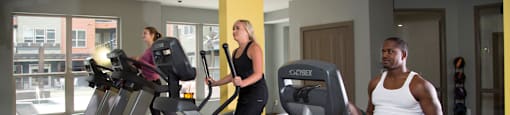 Fitness Studio at the Heights Apartments near Eastwood Towne Center