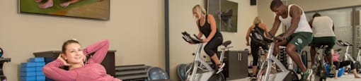 Fitness Studio at the Heights Apartments near Eastwood Towne Center