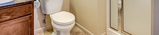 Bathroom at Waterbury Place Apartments in East Lansing near Michigan State University