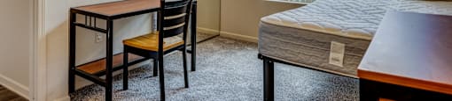 Bedroom at Waterbury Place Apartments in East Lansing near Michigan State University
