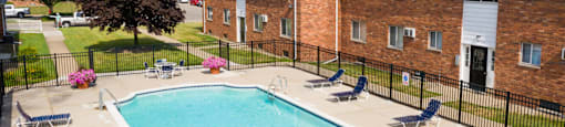 our apartments have a large pool for residents to enjoy