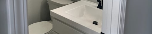 a small bathroom with a sink and a toilet