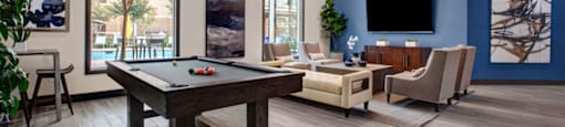 Community Game Room | 2 Bedroom Apartments In Sacramento | Broadleaf Apartments