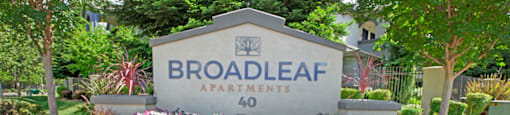 Broadleaf Apartments Monument Sign