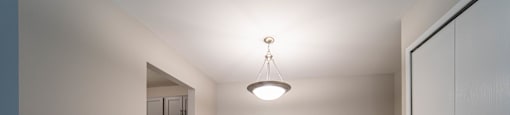 dining area with chandelier