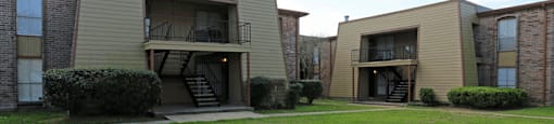 Courtyard area near buildings